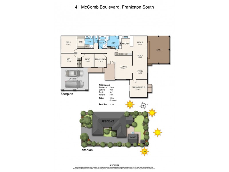 41 McComb Boulevard, Frankston South VIC 3199 Floorplan