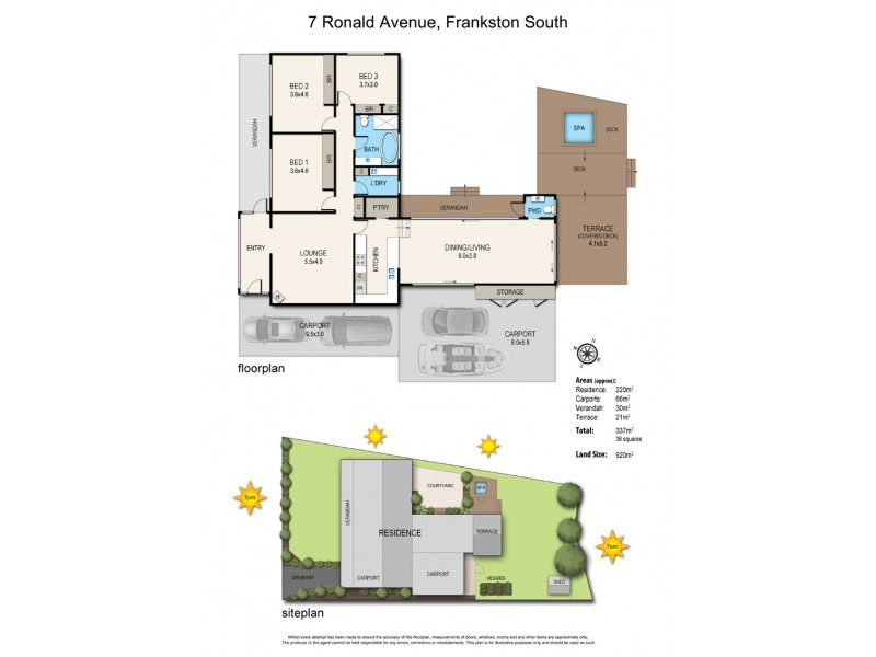 7 Ronald Avenue, Frankston South VIC 3199 Floorplan