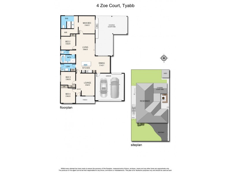 4 Zoe Court, Tyabb VIC 3913 Floorplan