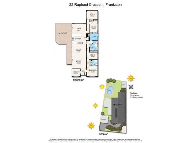 22 Raphael Crescent, Frankston VIC 3199 Floorplan