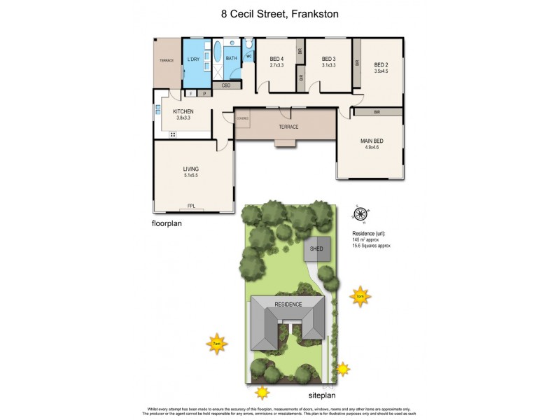 8 Cecil Street, Frankston South VIC 3199 Floorplan