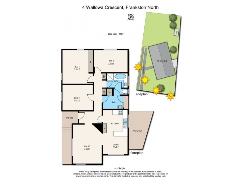 4 Wallowa Crescent, Frankston North VIC 3200 Floorplan