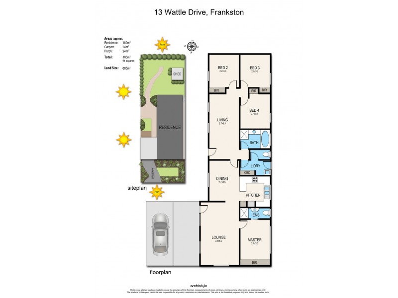 13 Wattle Drive, Frankston VIC 3199 Floorplan