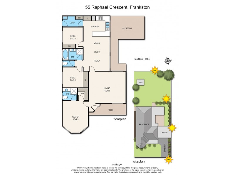 55 Raphael Crescent, Frankston VIC 3199 Floorplan