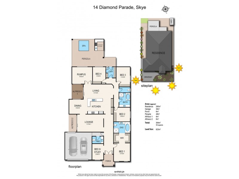 14 Diamond Parade, Skye VIC 3977 Floorplan