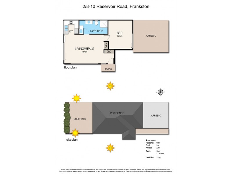 2/8-10 Reservoir Road, Frankston VIC 3199 Floorplan