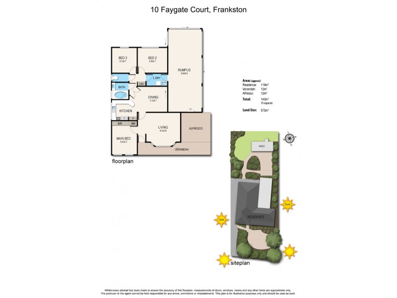 10 Faygate Court, Frankston VIC 3199 Floorplan