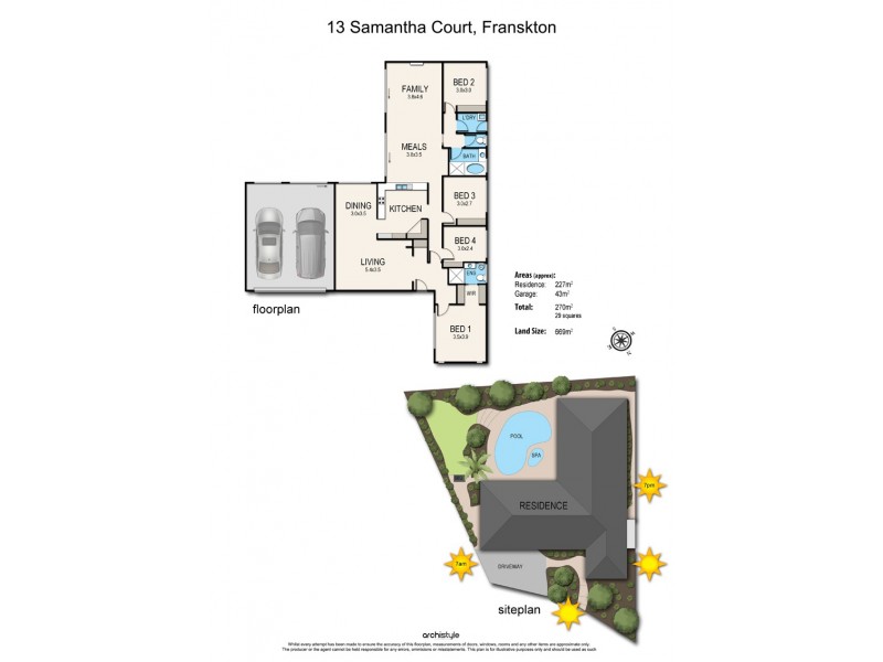 13 Samantha Court, Frankston VIC 3199 Floorplan