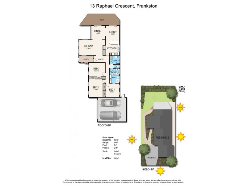 13 Raphael Crescent, Frankston VIC 3199 Floorplan