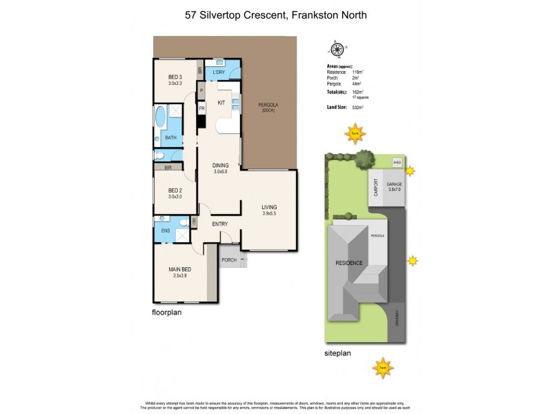 57 Silvertop Crescent, Frankston North VIC 3200 Floorplan