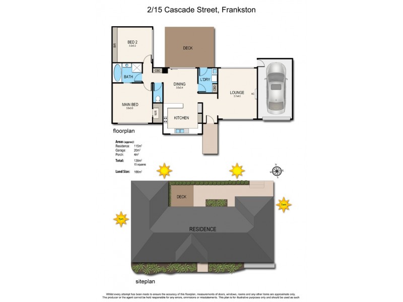 2/15 Cascade Street, Frankston VIC 3199 Floorplan