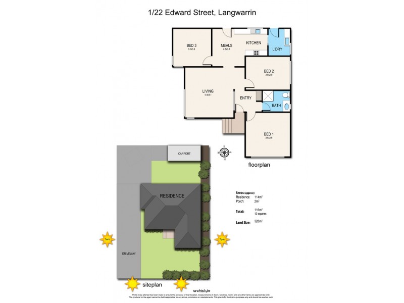 1/22 Edward Street, Langwarrin VIC 3910 Floorplan