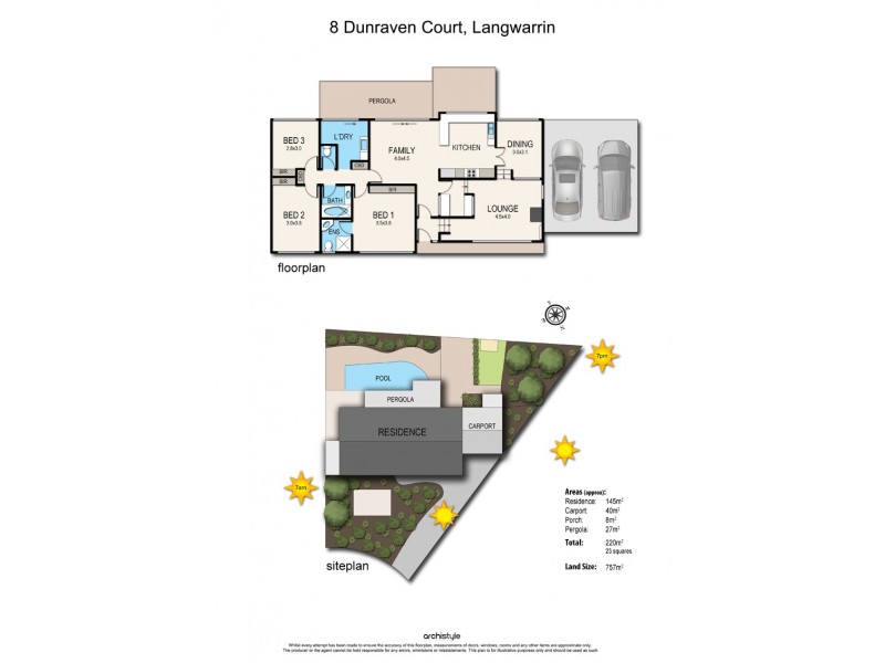 8 Dunraven Court, Langwarrin VIC 3910 Floorplan