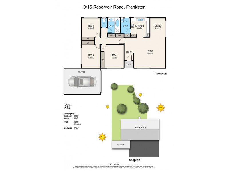 3/15 Reservoir Road, Frankston VIC 3199 Floorplan