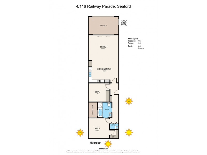 4/116 Railway Parade, Seaford VIC 3198 Floorplan