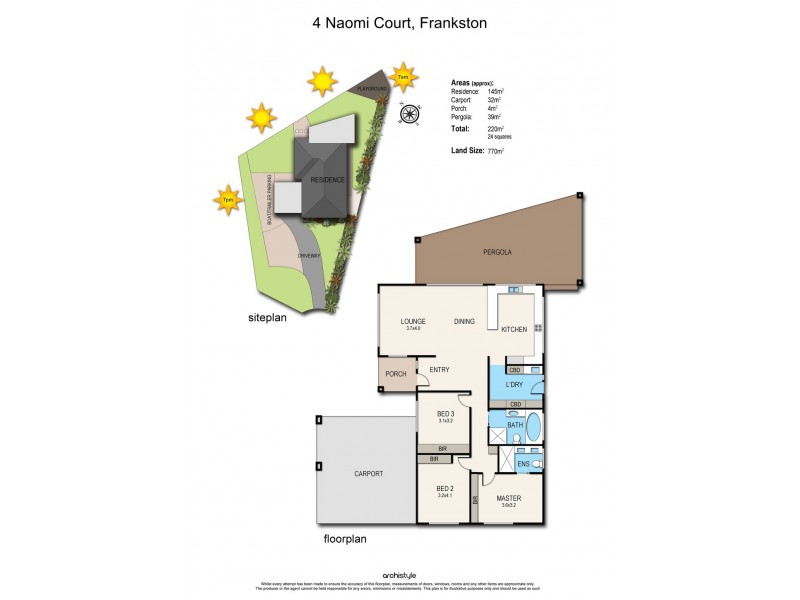 4 Naomi Court, Frankston VIC 3199 Floorplan