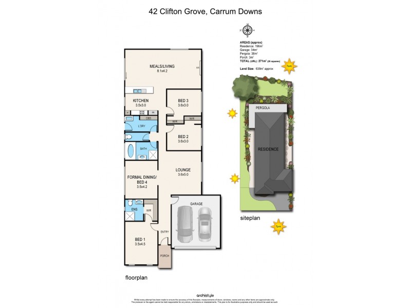 42 Clifton Grove, Carrum Downs VIC 3201 Floorplan