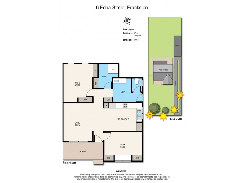 6 Edna Street, Frankston VIC 3199 Floorplan