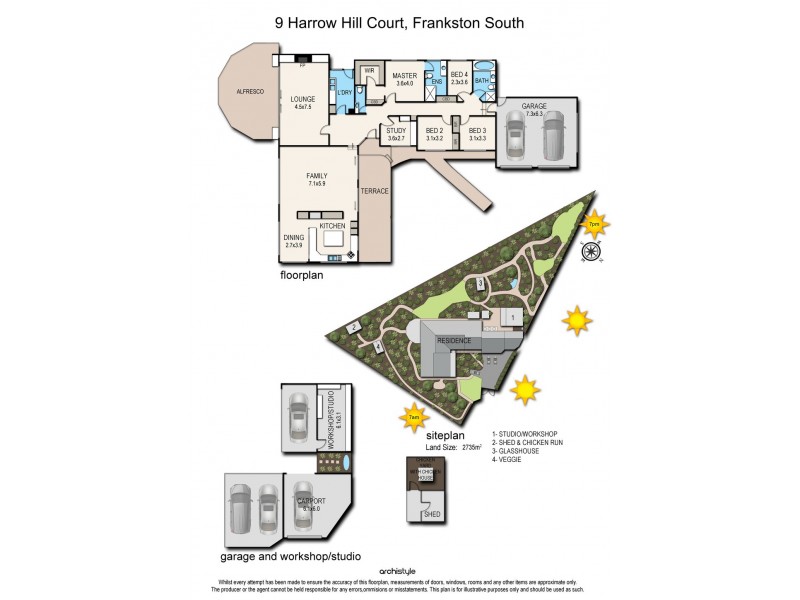 9 Harrow Hill Court, Frankston South VIC 3199 Floorplan