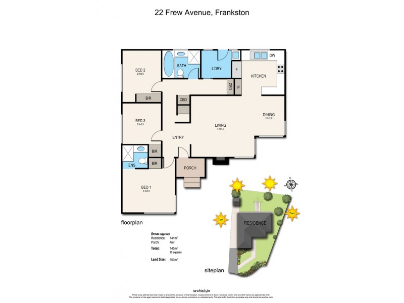 22 Frew Avenue, Frankston VIC 3199 Floorplan