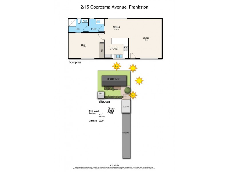 2/15 Coprosma Avenue, Frankston VIC 3199 Floorplan