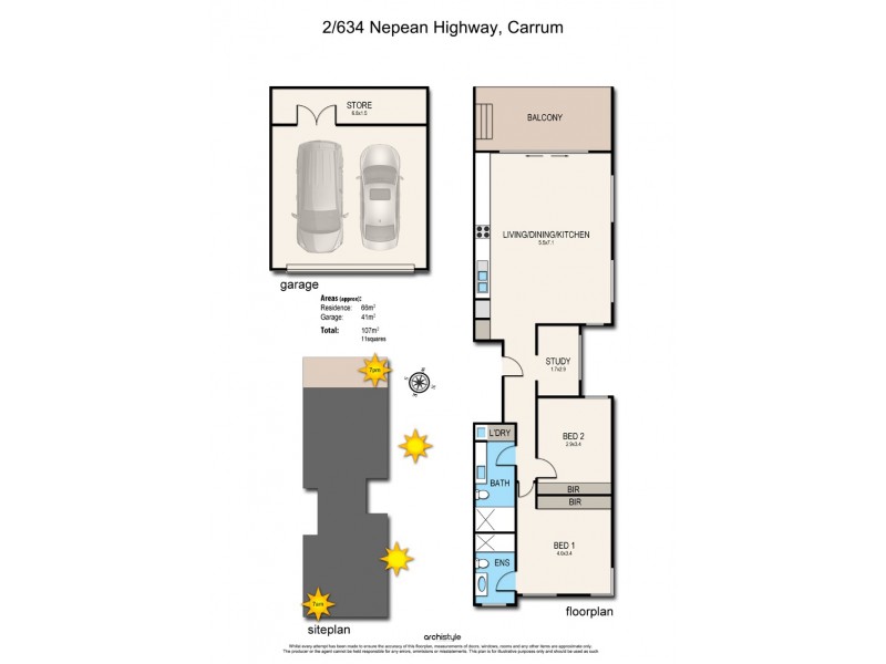 2/634 Nepean Highway, Carrum VIC 3197 Floorplan