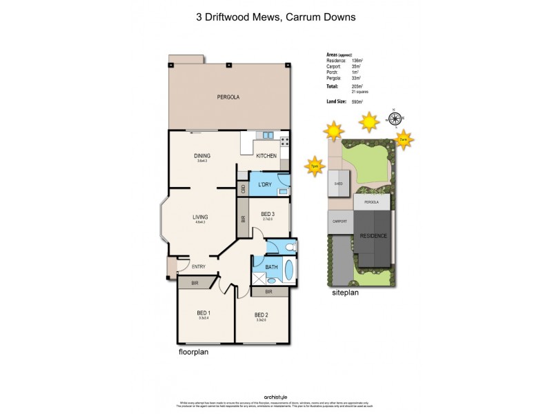 3 Driftwood Mews, Carrum Downs VIC 3201 Floorplan