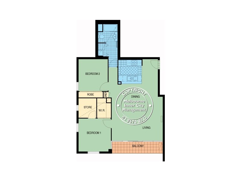 REF 24435/69 Dorcas Street, South Melbourne VIC 3205 Floorplan