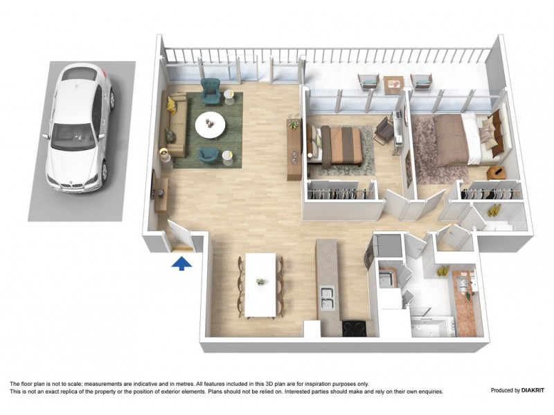 75/33 Jeffcott Street, West Melbourne VIC 3003 Floorplan