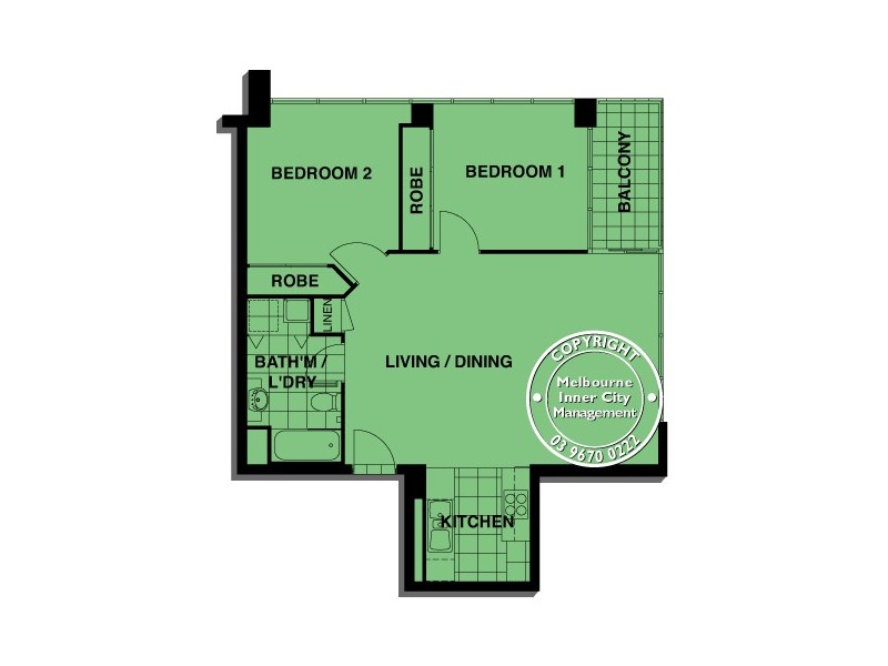 REF 24529/88 Kavanagh Street, Southbank VIC 3006 Floorplan