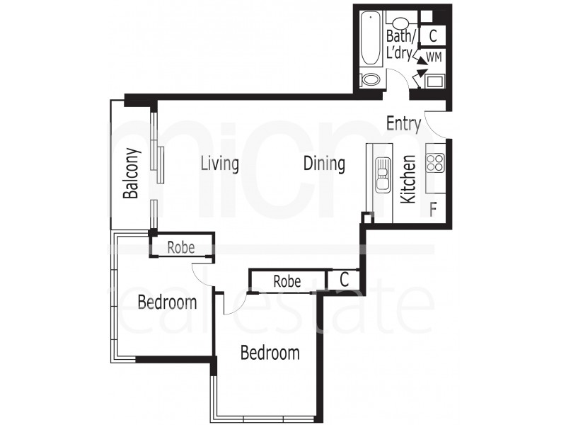 217/183 City Road, Southbank VIC 3006 Floorplan