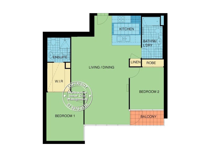 REF 24545/22 Kavanagh Street, Southbank VIC 3006 Floorplan