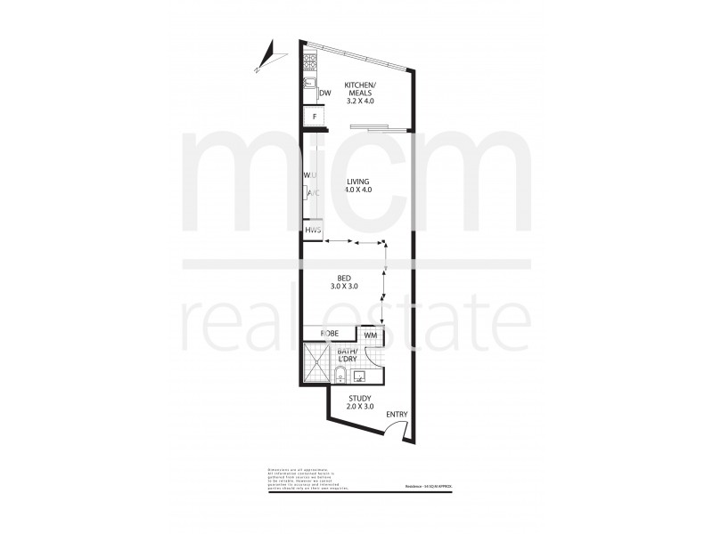 903/565 Flinders Street, Melbourne VIC 3000 Floorplan