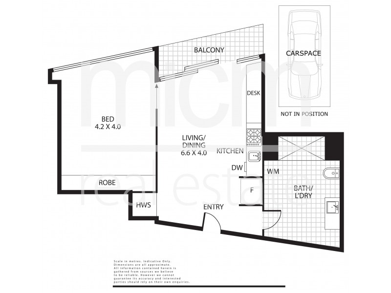 1010/565 Flinders Street, Melbourne VIC 3000 Floorplan