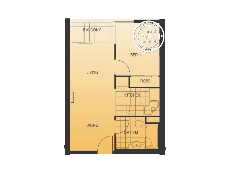 REF 24605/118 Dudley Street, West Melbourne VIC 3003 Floorplan