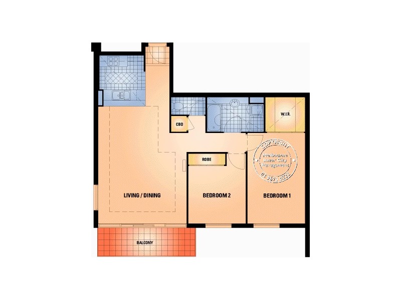 REF 24668/632 St Kilda Road, Melbourne VIC 3004 Floorplan