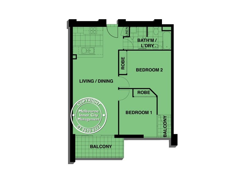 REF 24677/88 Kavanagh Street, Southbank VIC 3006 Floorplan