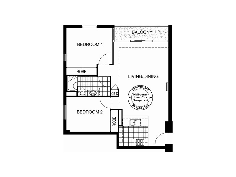 REF 24828/88 Southbank Boulevard, Southbank VIC 3006 Floorplan