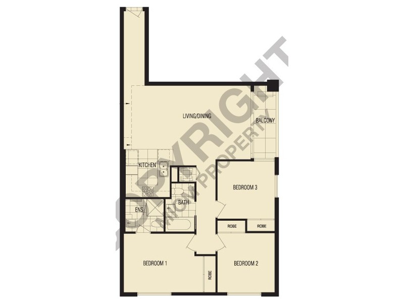 REF 24846/58 Jeffcott Street, West Melbourne VIC 3003 Floorplan
