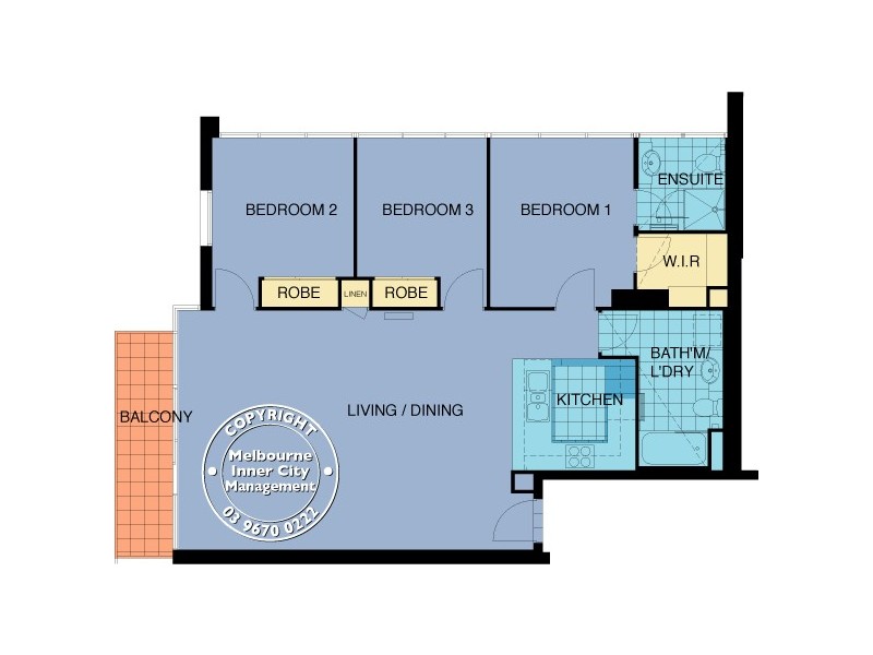 REF 24897/22 Kavanagh Street, Southbank VIC 3006 Floorplan