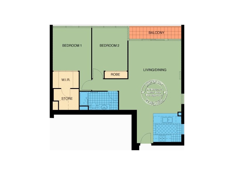REF 24916/416A St Kilda Road, Melbourne VIC 3004 Floorplan