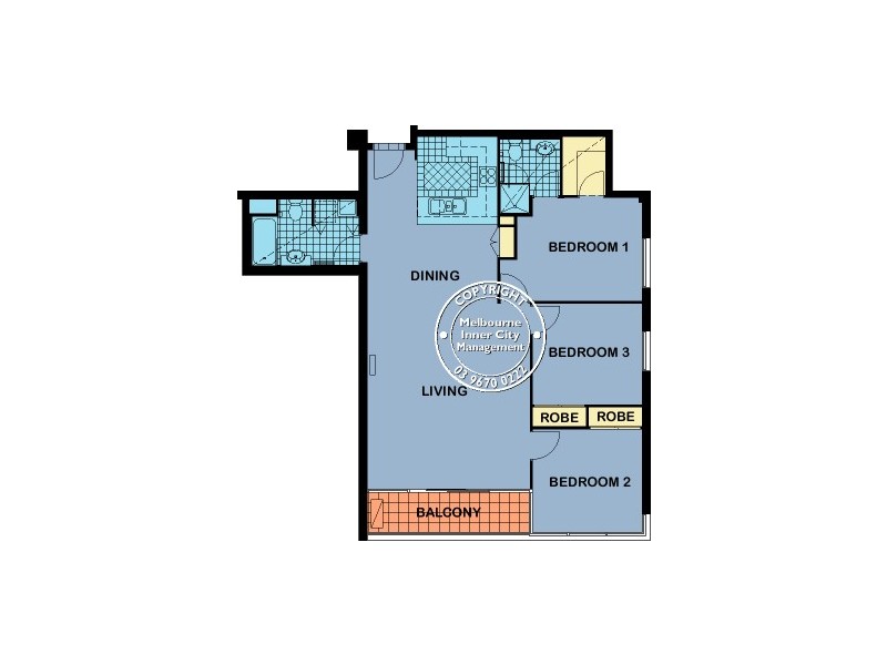 REF 24928/99 Whiteman Street, Southbank VIC 3006 Floorplan