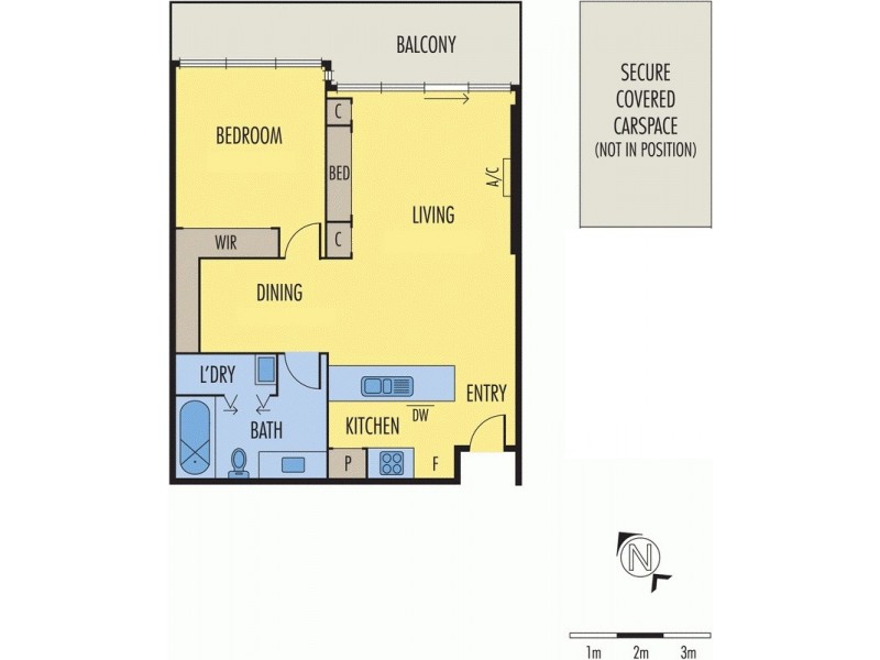 204G/93 Dow Street, Port Melbourne VIC 3207 Floorplan
