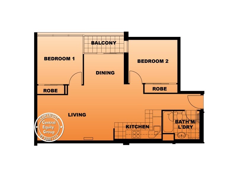 REF 22030/118 Dudley Street, West Melbourne VIC 3003 Floorplan
