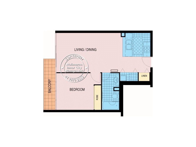 REF 01136/148 Wells Street, South Melbourne VIC 3205 Floorplan