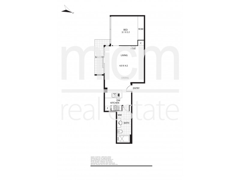 2003/668 Bourke Street, Melbourne VIC 3000 Floorplan