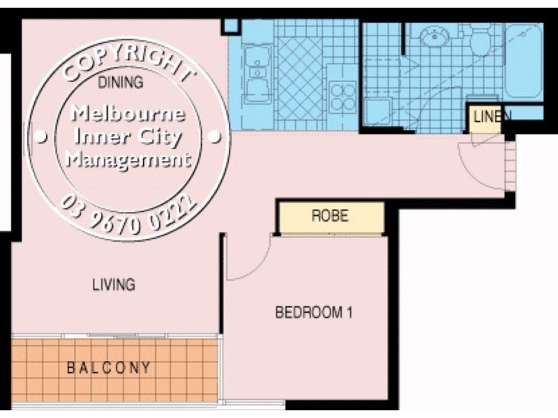 REF 01302/69 Dorcas Street, South Melbourne VIC 3205 Floorplan