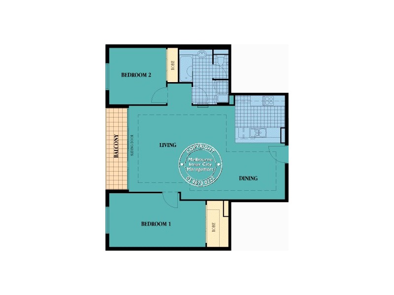 REF 02034/33 La Trobe Street, Melbourne VIC 3000 Floorplan