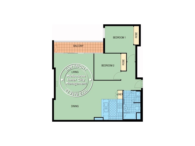 REF 02065/69 Dorcas Street, South Melbourne VIC 3205 Floorplan