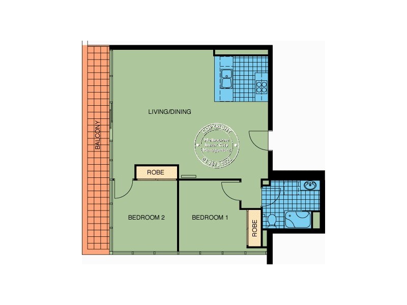 REF 022198/88 Southbank Boulevard, Southbank VIC 3006 Floorplan